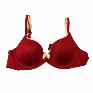 Victoria’s Secret Red Lined Demi Bra